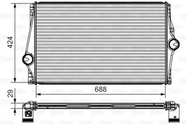 VALEO 818282 Intercooler, charger